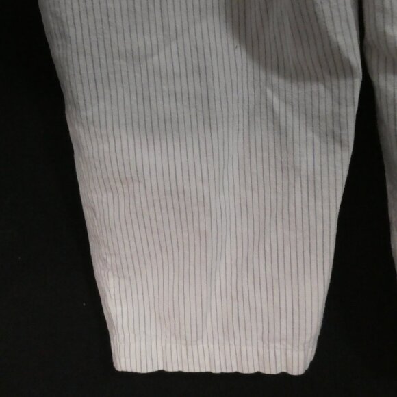 UNIQLO | medium | Striped Cotton Pajama - Loungewear Pants W/ Front Pockets - Picture 15 of 16